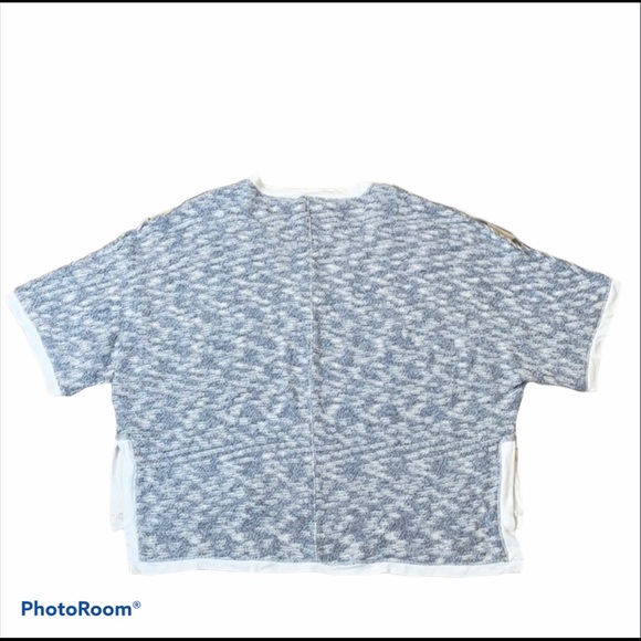 Saturday Sunday Anthro Vneck crop top L - Picture 2 of 9